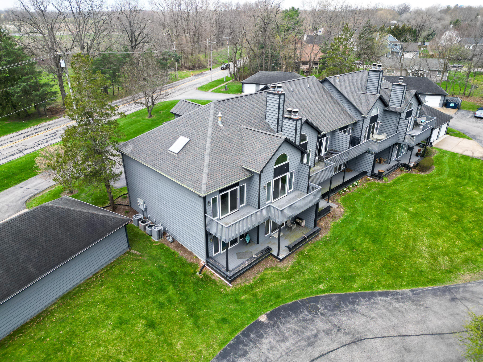 1300 Winding Ridge Lane, Unit A7 Valparaiso, IN 46383 - Photo 32 of 32 an aerial view of a house with a big yard
