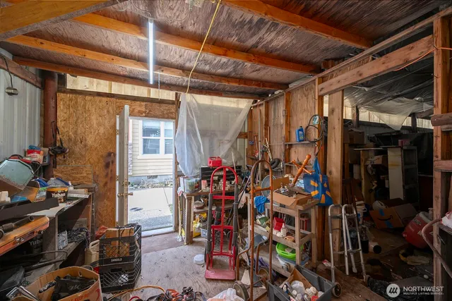 a view of a storage room with a lot of stuff and toys