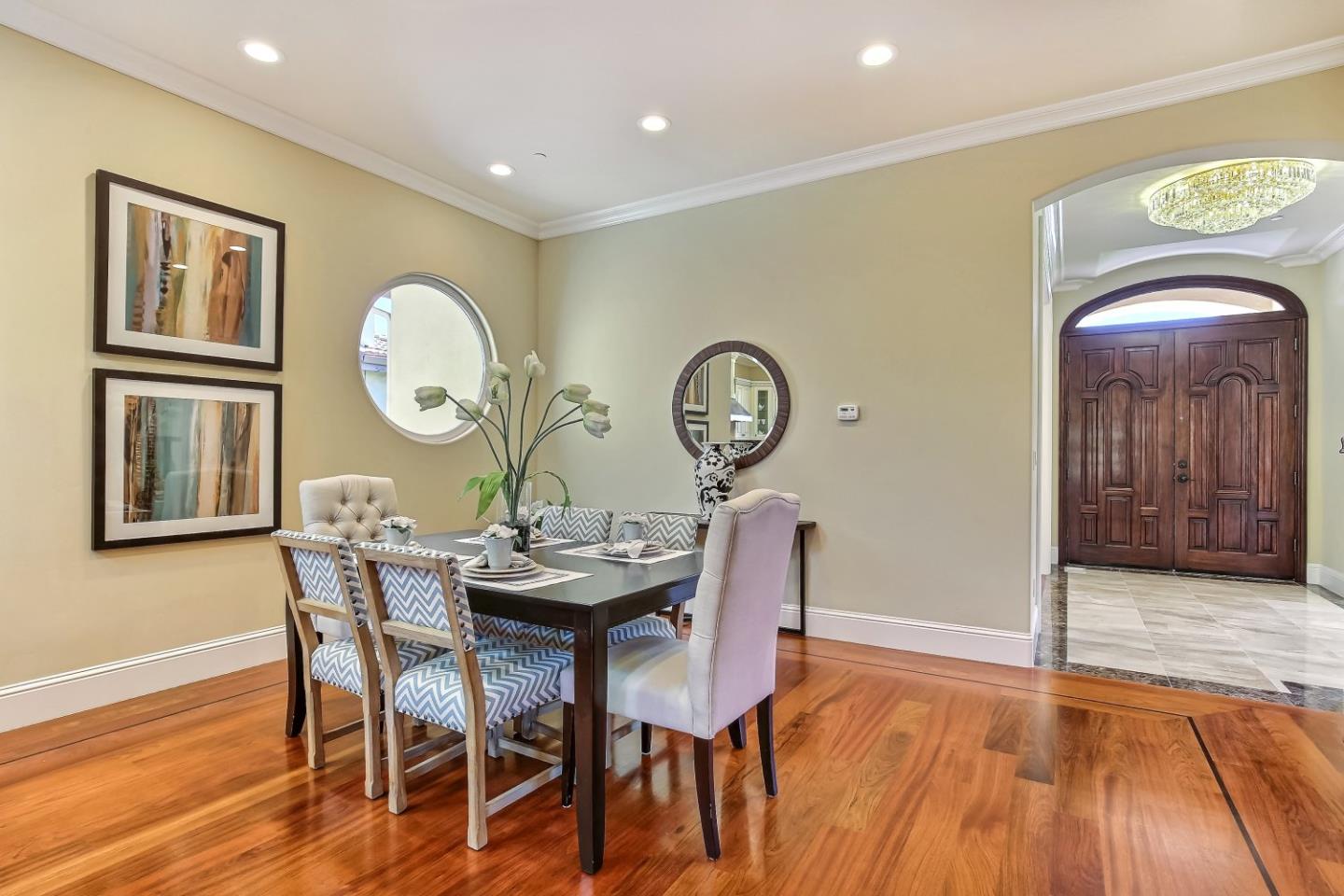 10438 North Stelling Road Cupertino, CA 95014 - Photo 9 of 22 a view of a dining room with furniture and wooden floor