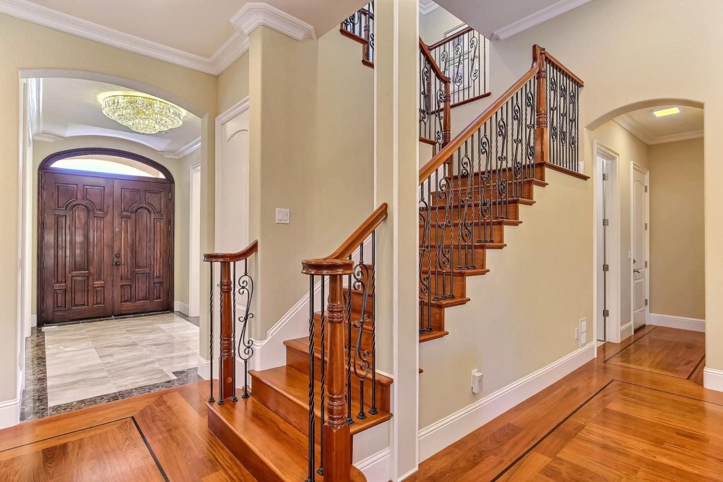 10438 North Stelling Road Cupertino, CA 95014 - Photo 10 of 22 a view of entryway and hall with wooden floor