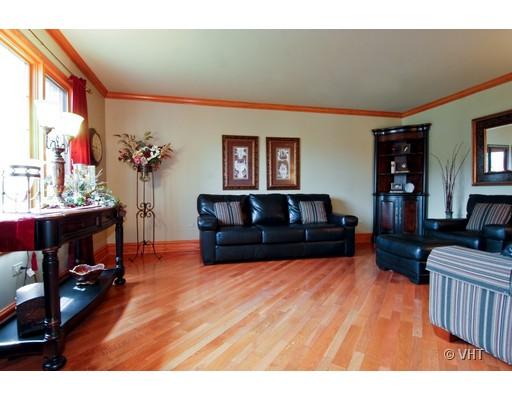 13331 Cathy Lane Plainfield, IL 60585 - Photo 3 of 16 a living room with furniture and a flat screen tv