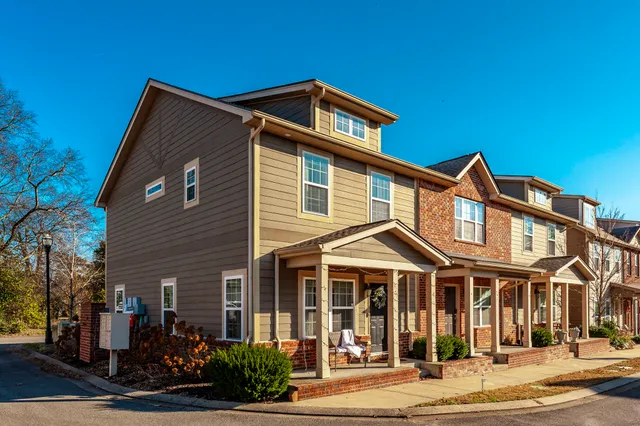 a front view of a house