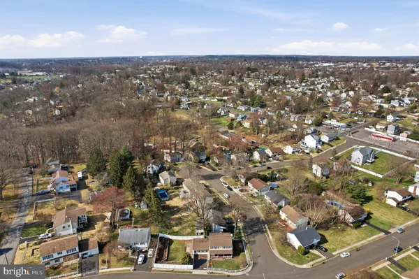 an aerial view of a city