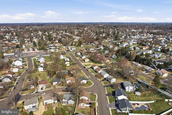 an aerial view of multiple house