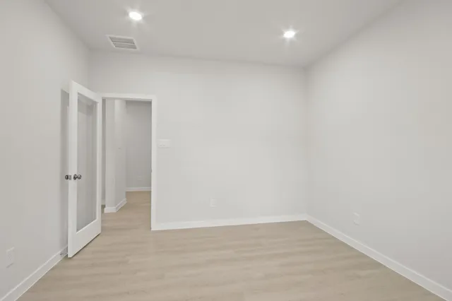 a view of an empty room