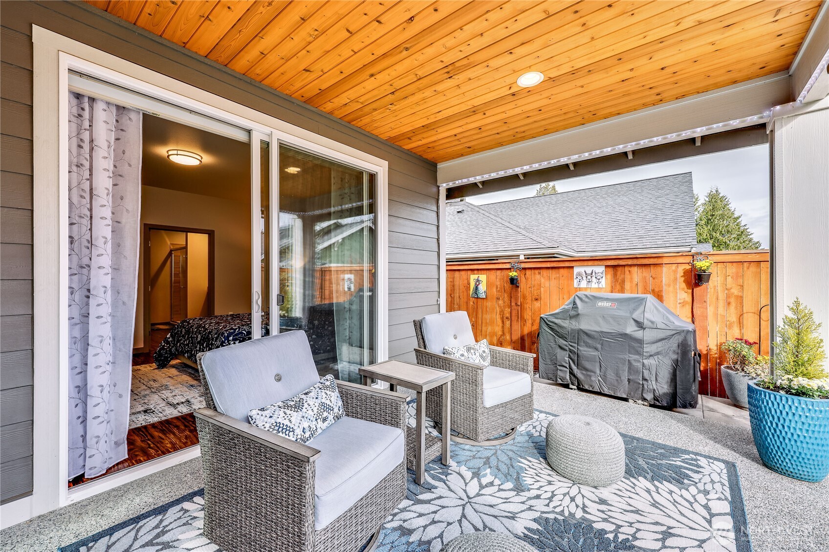 90 Village Green Sequim, WA 98382 - Photo 26 of 40 a outdoor living space with furniture and garden view