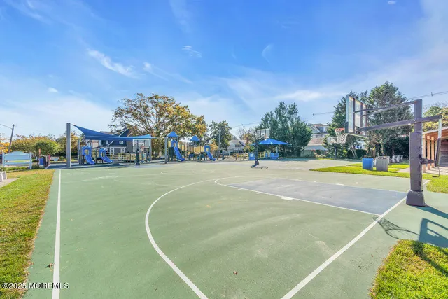 a view of a swimming pool and outdoor space