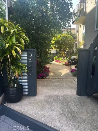 a view of a balcony with an outdoor space