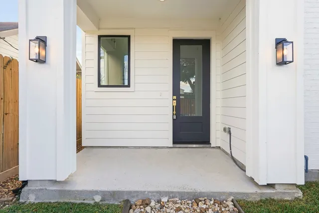 a view of front door