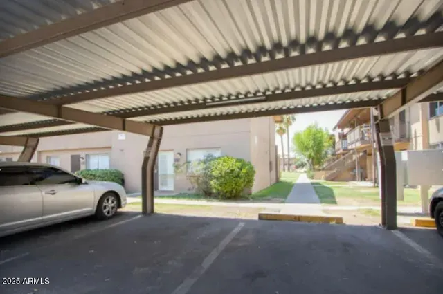 a view of car parking