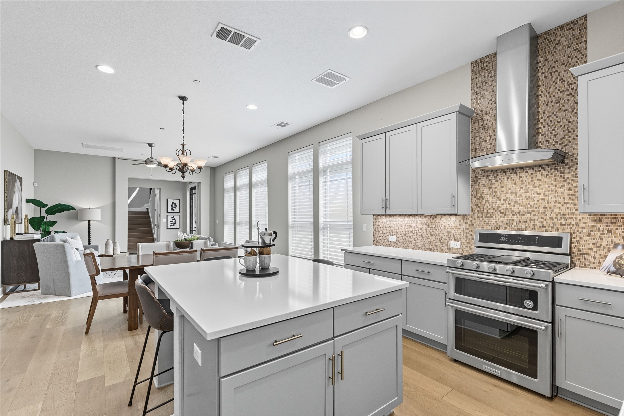 4323 Spicewood Springs Road, Unit 1 Austin, TX 78759 - Photo 8 of 35 a kitchen with stove a sink and cabinets