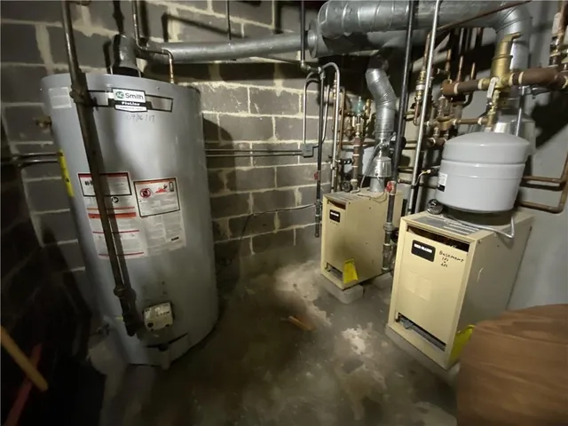 a view of water heater room
