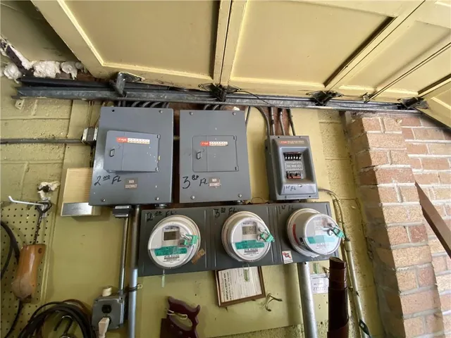 a front view of a door with wooden wall