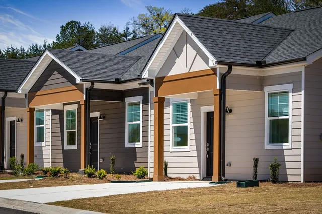 a front view of a house