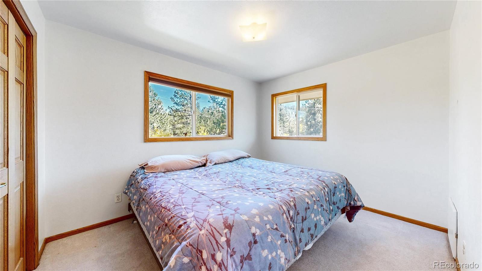 92 Four Bits Street Bailey, CO 80421 - Photo 15 of 50 a bedroom with a bed and a window