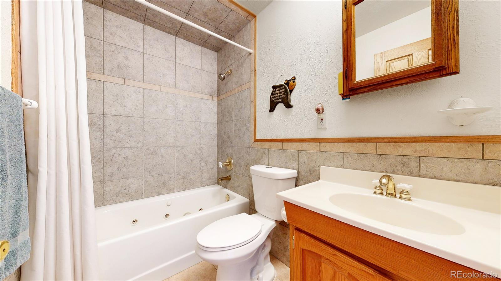 92 Four Bits Street Bailey, CO 80421 - Photo 17 of 50 a bathroom with a sink toilet and shower
