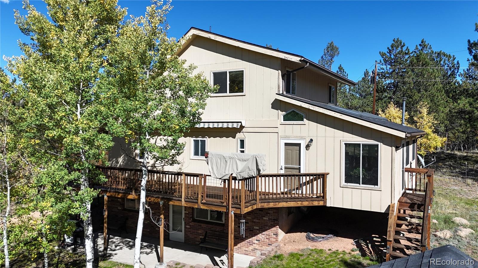 92 Four Bits Street Bailey, CO 80421 - Photo 40 of 50 a view of a house with a balcony