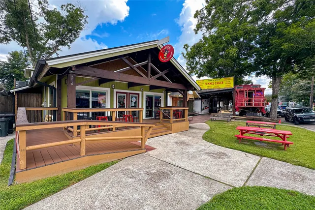 a view of a chairs with a patio
