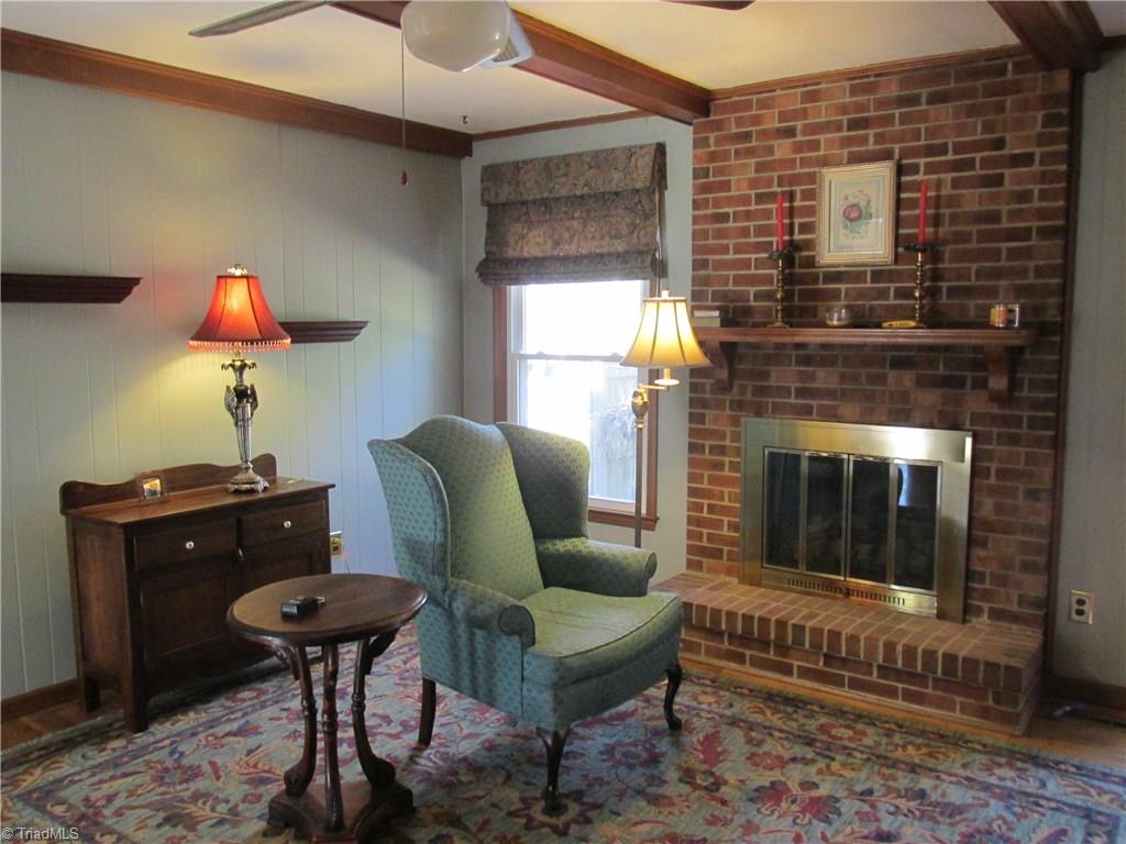 3209 Garwin Road Greensboro, NC 27406 - Photo 8 of 24 Den with Fireplace