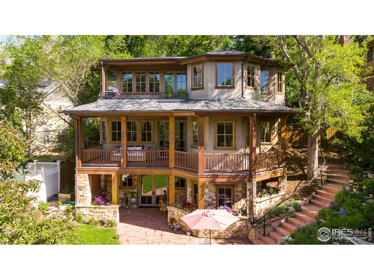 520 Spruce Street Boulder, CO 80302 - Photo 30 of 40 a view of a house with a patio