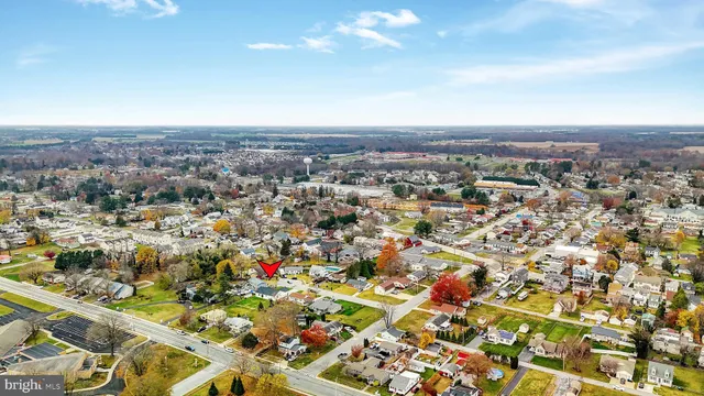 an aerial view of residential building and city view