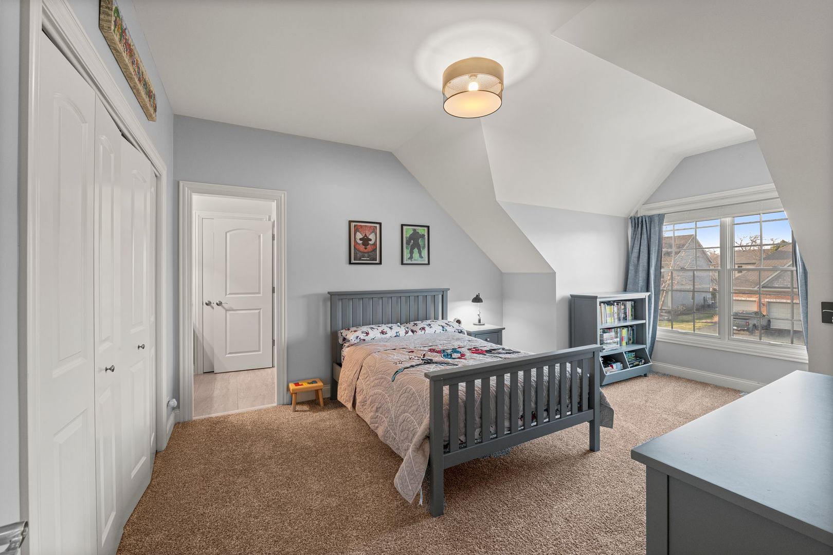 81 Landon Circle Wheaton, IL 60189 - Photo 37 of 79 a bedroom with a bed and a large window