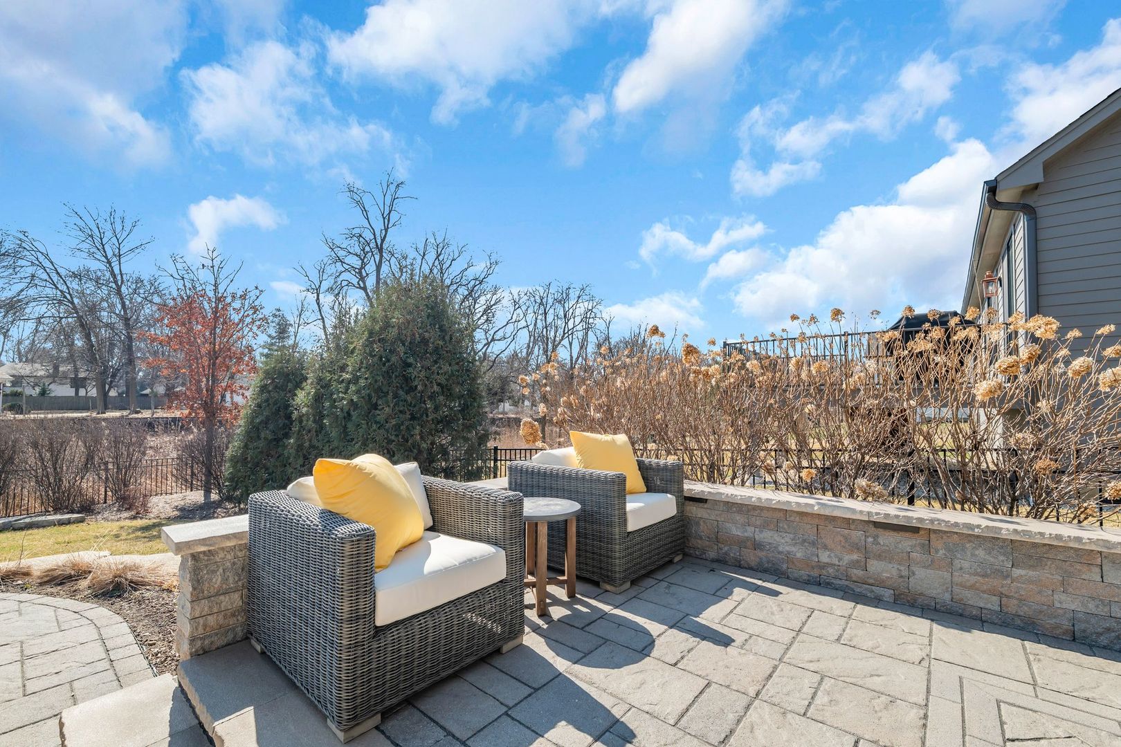81 Landon Circle Wheaton, IL 60189 - Photo 66 of 79 a view of a terrace with couches and sky view