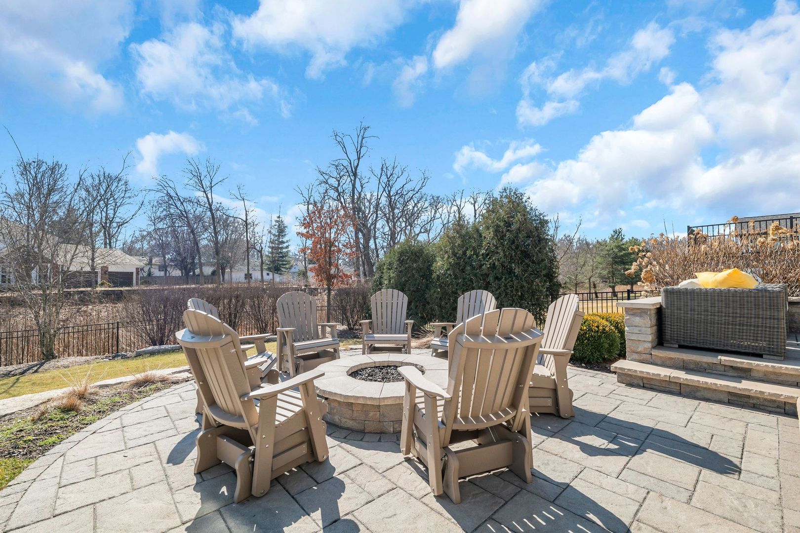 81 Landon Circle Wheaton, IL 60189 - Photo 67 of 79 a view of a patio with furniture and a yard
