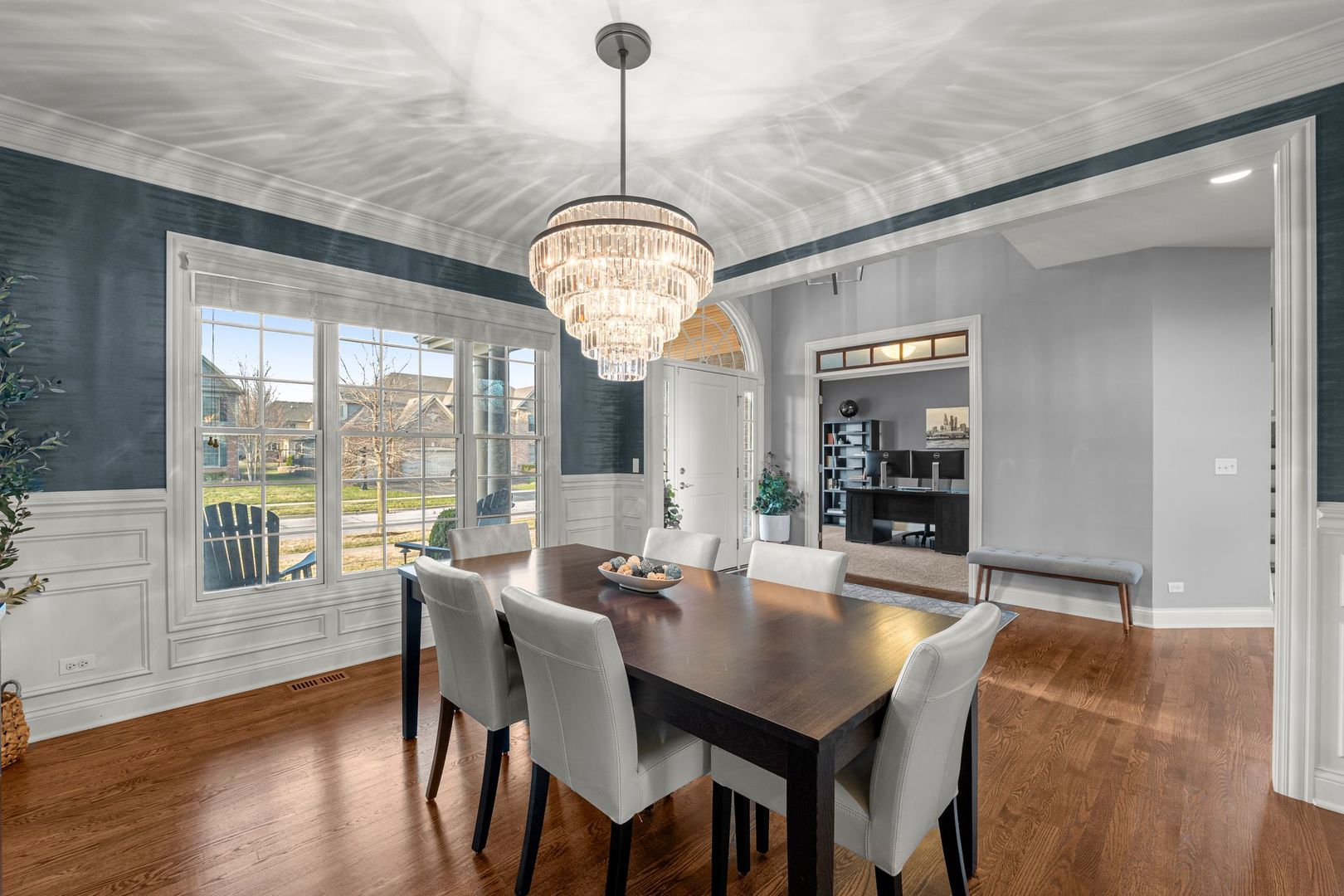 81 Landon Circle Wheaton, IL 60189 - Photo 8 of 79 a view of a dining room with furniture window and wooden floor