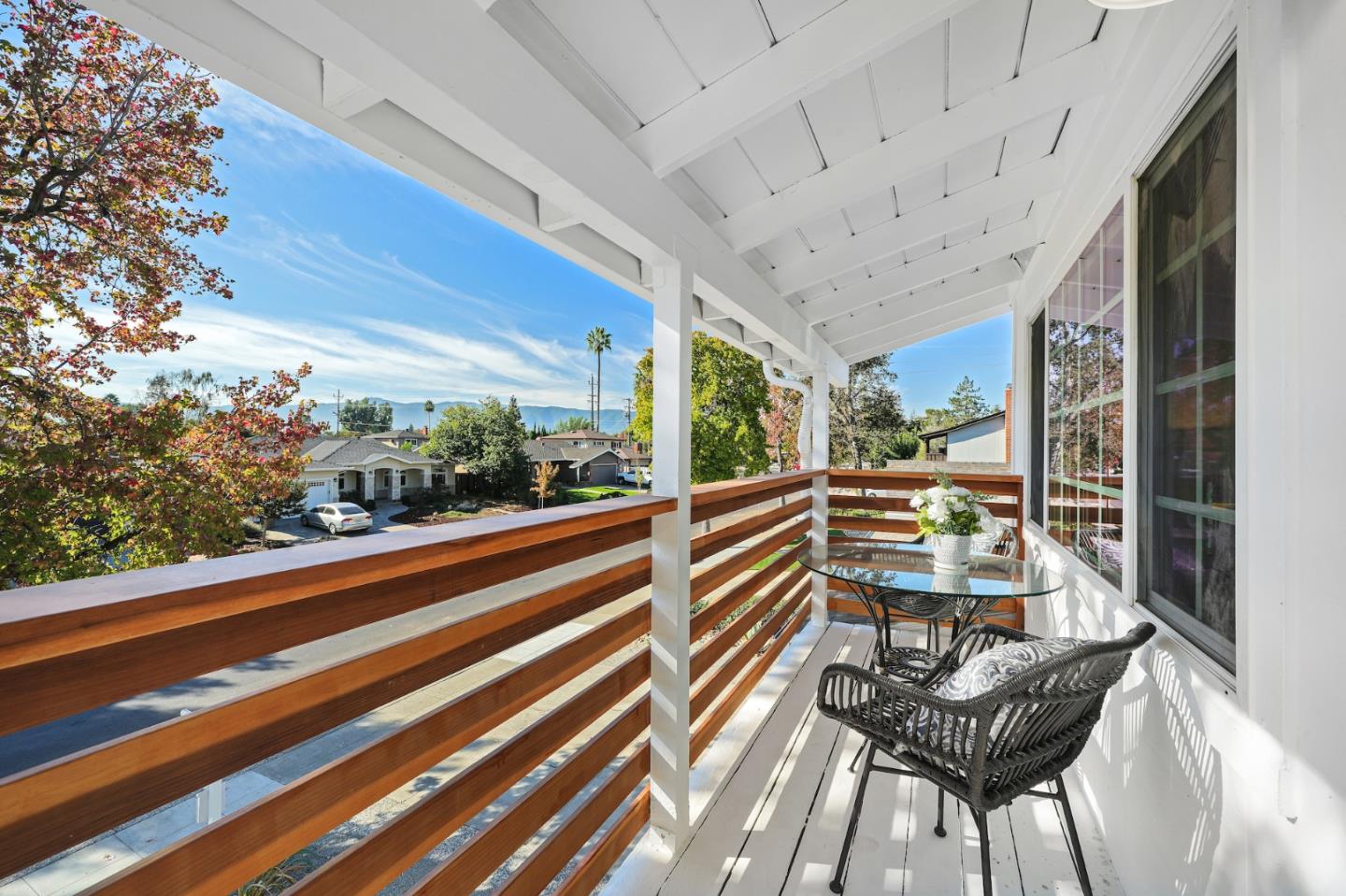827 Bend Avenue San Jose, CA 95136 - Photo 19 of 27 a view of balcony with wooden floor and outdoor seating
