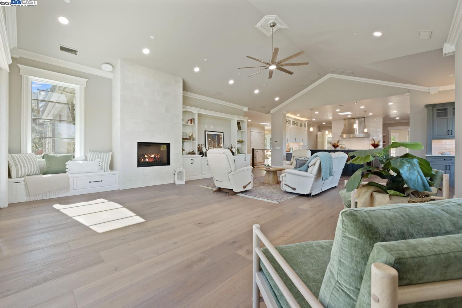 700 Clipper Hill Road Danville, CA 94526 - Photo 10 of 35 a living room with furniture and a fireplace