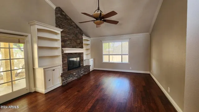 wooden floor in an empty room
