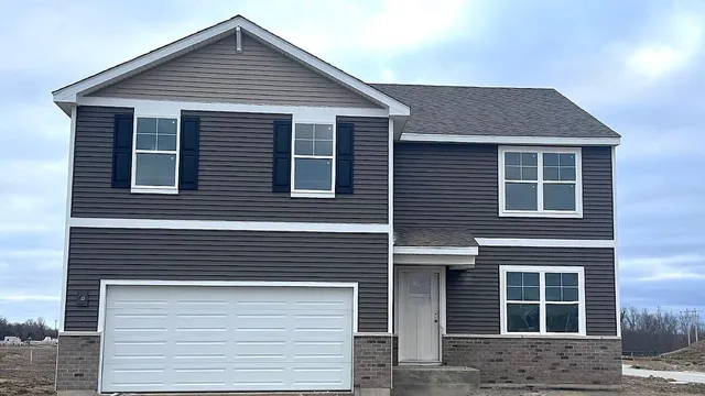 a front view of a house