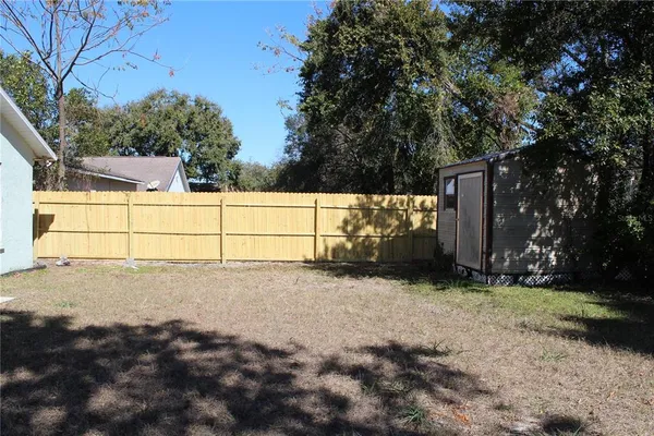 a view of backyard