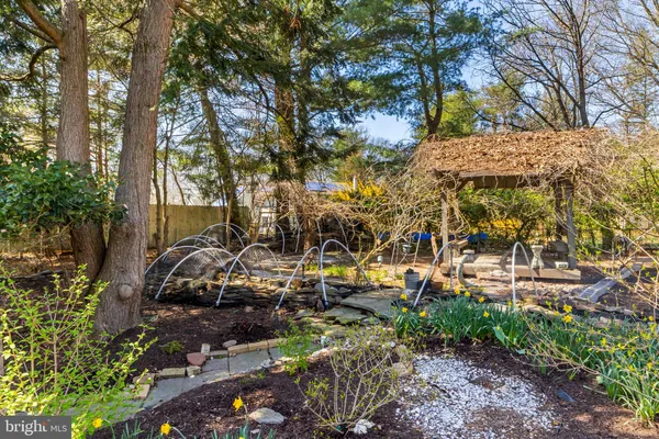 a view of outdoor space with garden
