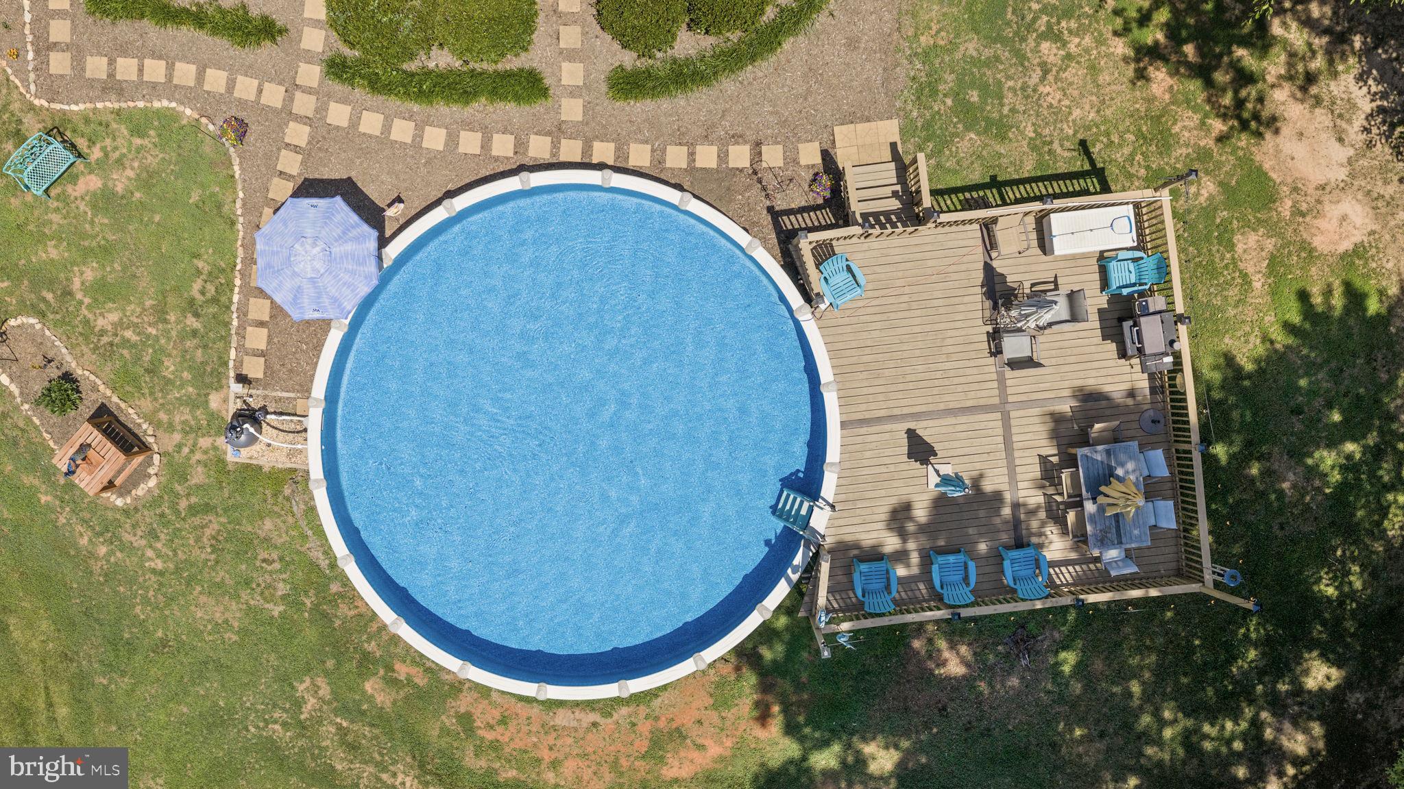 621 Ridgemont Drive Louisa, VA 23093 - Photo 51 of 81 Aerial view of pool
