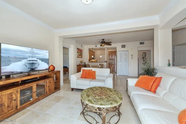 a living room with furniture and a couch