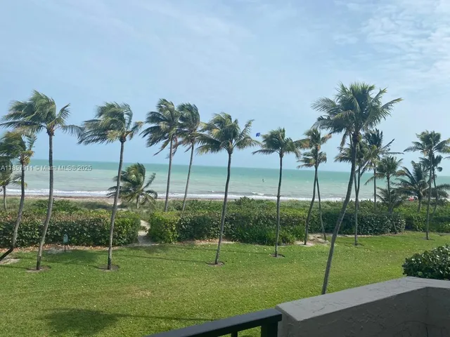 a view of a park with a slide