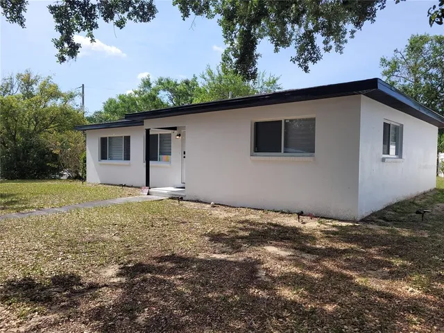 a backyard of a house