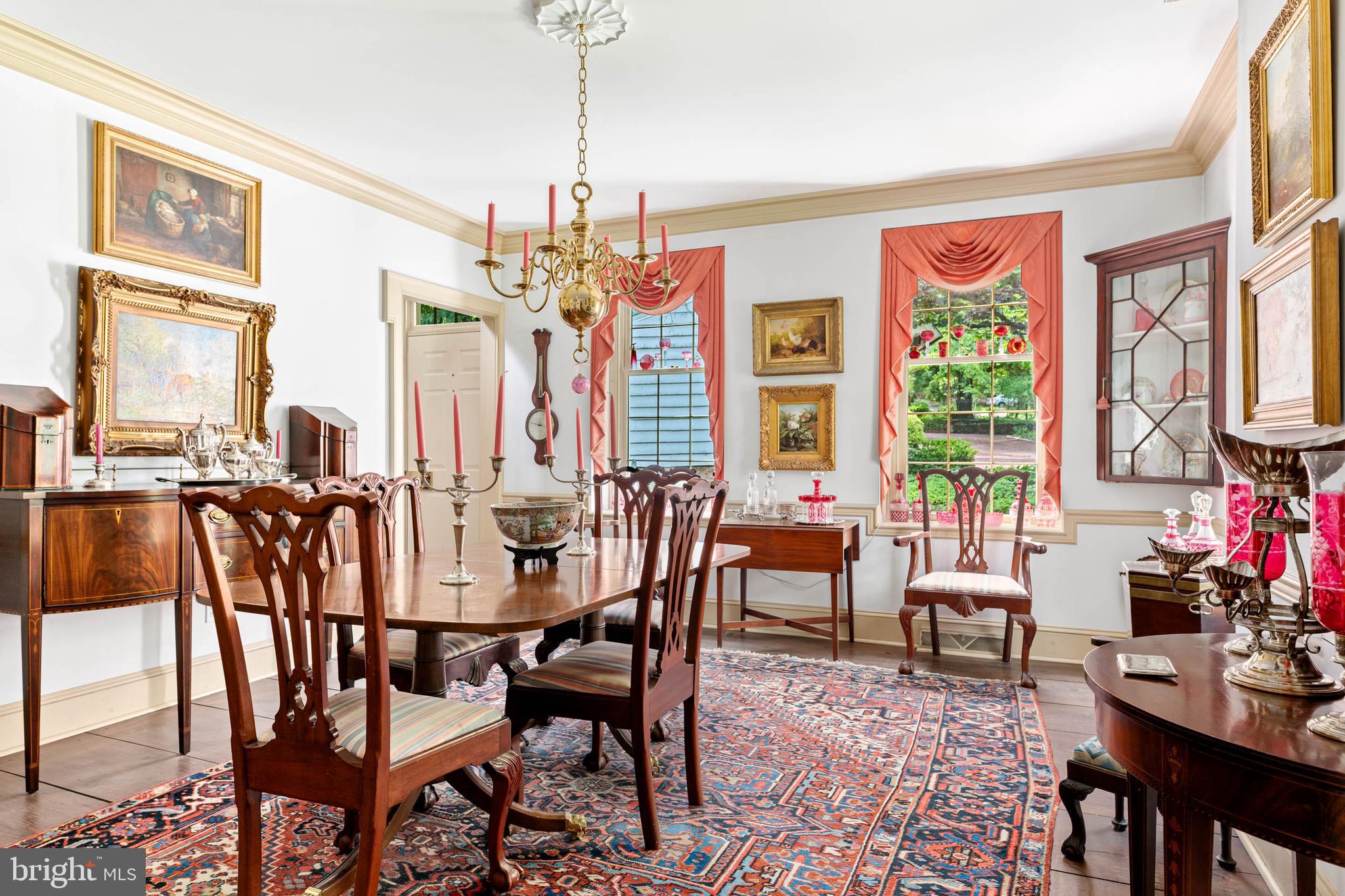 2070 Huntingdon Road Huntingdon Valley, PA 19006 - Photo 27 of 76 a view of a dining room with furniture window and outside view
