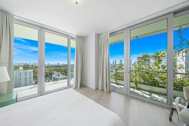 a view of a tall building