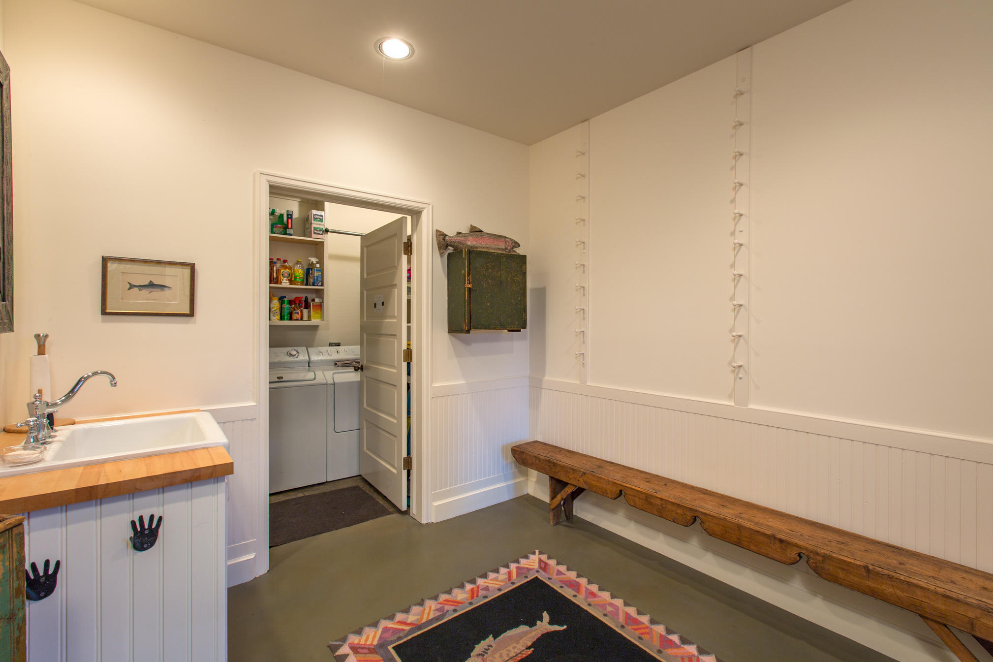 3289 Laughing Dog Road Placerville, CO 81430 - Photo 25 of 52 a kitchen with a refrigerator and a sink