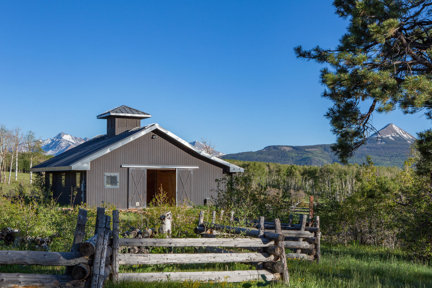 3289 Laughing Dog Road Placerville, CO 81430 - Photo 43 of 52 a front view of a house with a garden