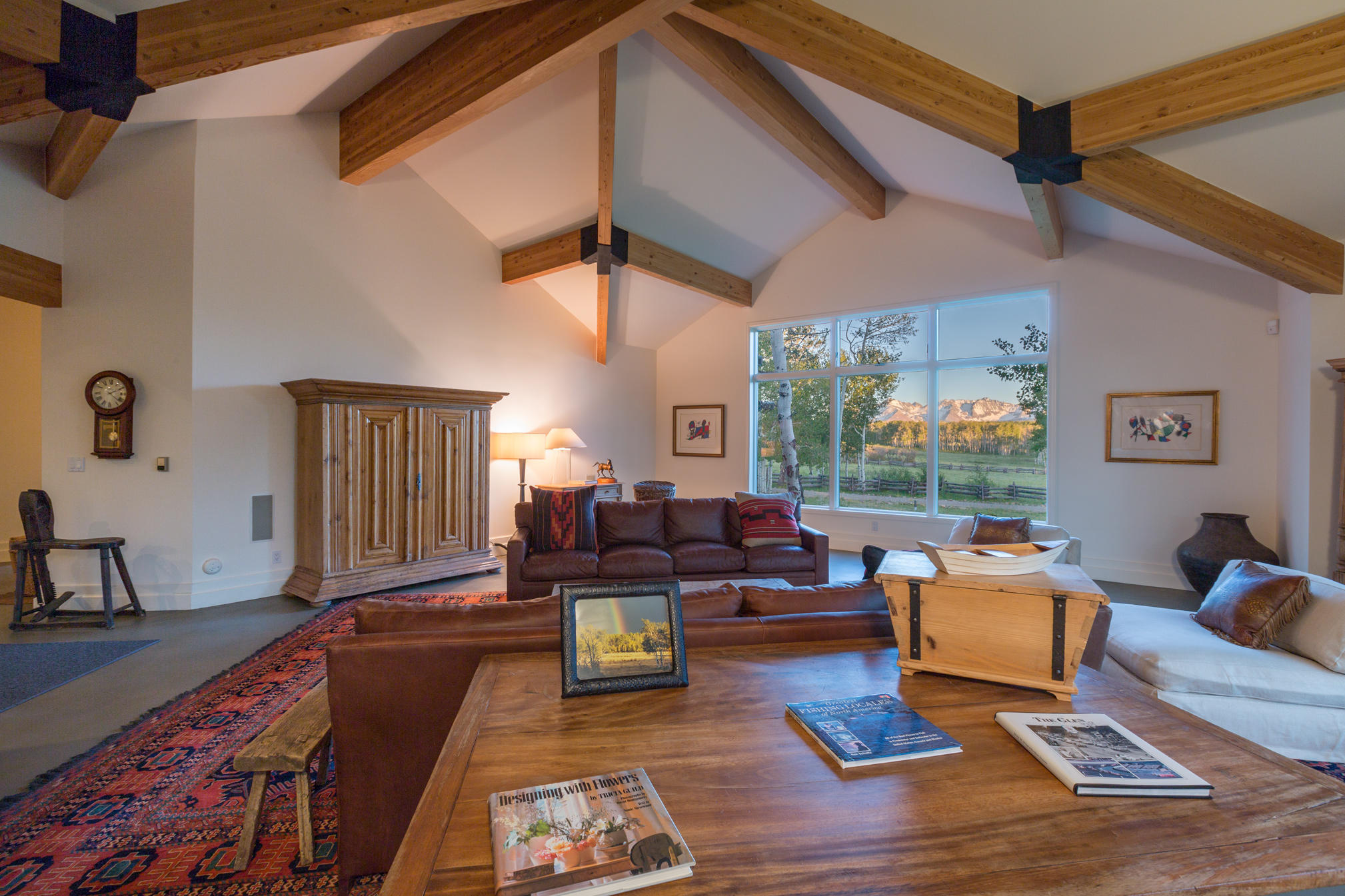 3289 Laughing Dog Road Placerville, CO 81430 - Photo 6 of 52 a living room with furniture and a large window
