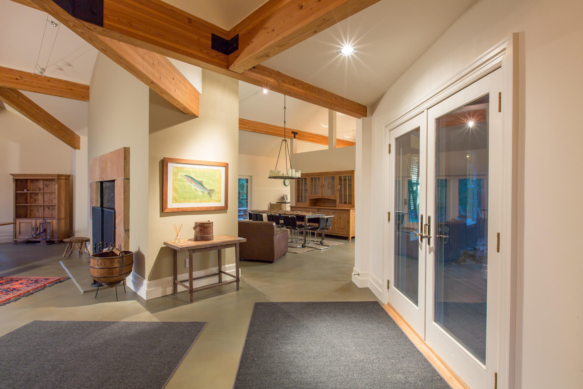 3289 Laughing Dog Road Placerville, CO 81430 - Photo 10 of 52 a lobby with furniture and floor to ceiling window