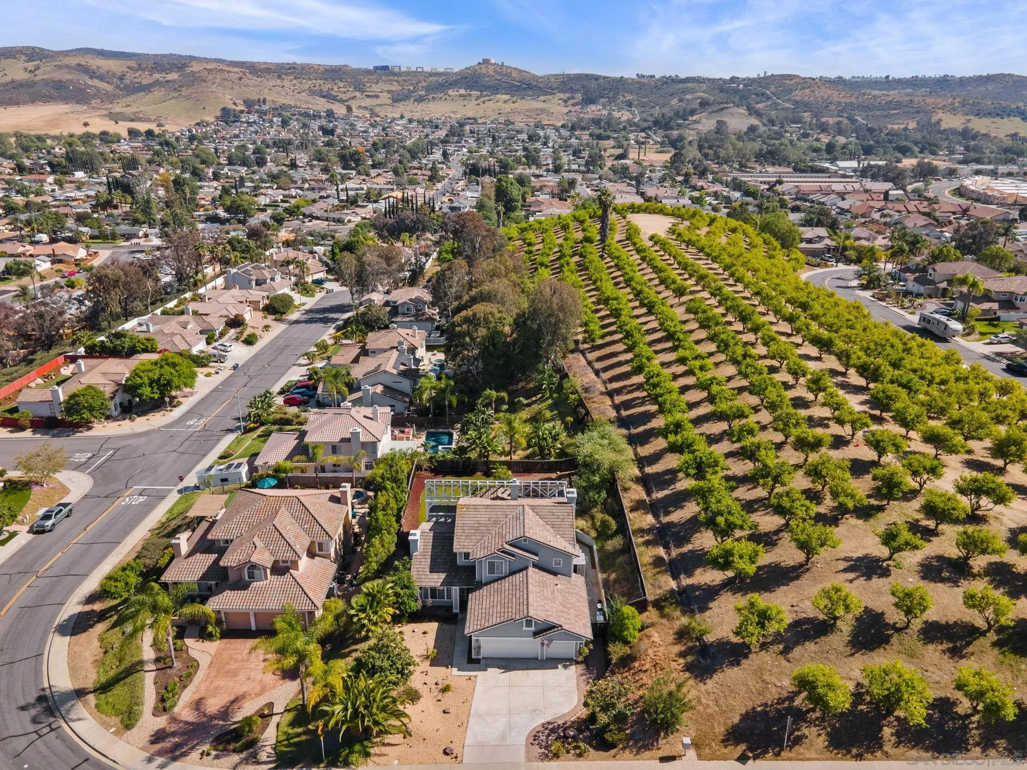 13628 Sunset View Road Poway, CA 92064 - Photo 66 of 70 an aerial view of residential houses with outdoor space