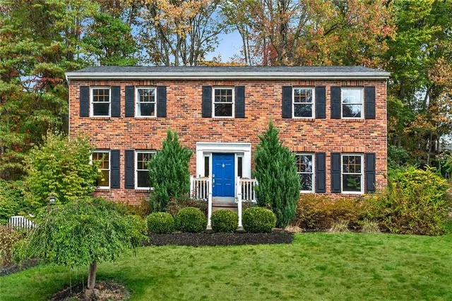 front view of house with a yard