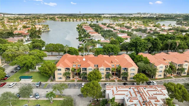 an aerial view of multiple house