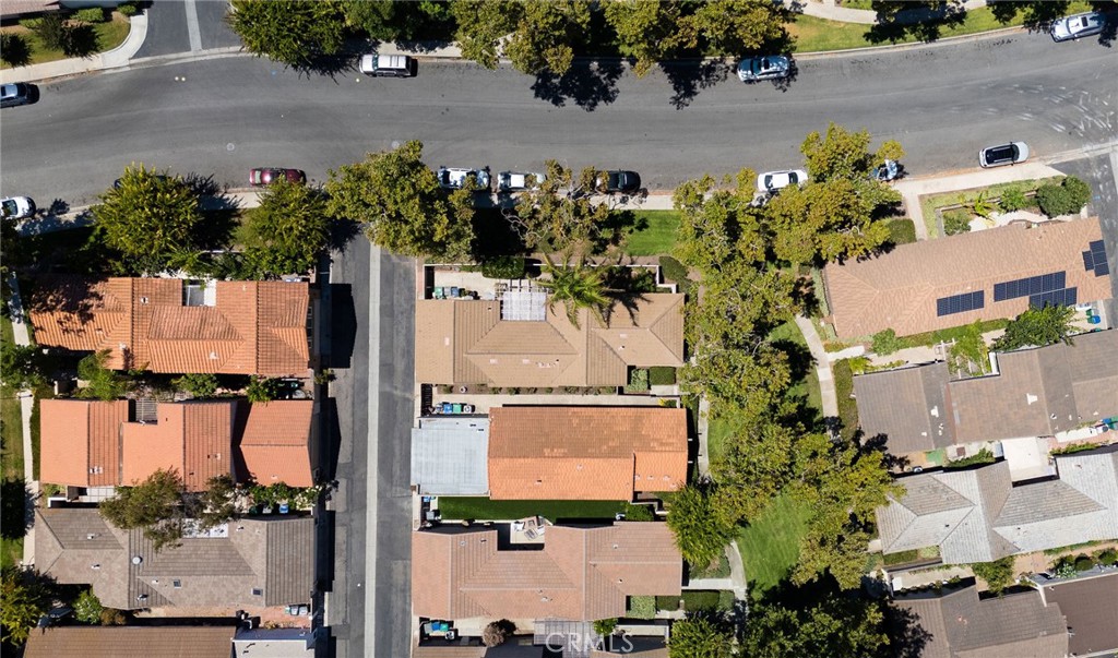 92 Orchard Irvine, CA 92618 - Photo 33 of 46 an aerial view of a house with a yard and garden