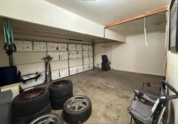 a room with gym equipment